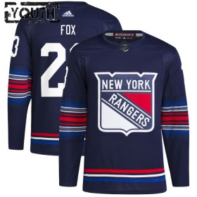 New York Rangers Trikot Adam Fox Adidas 2023-24 Navy Ausweich Authentic - Kinder